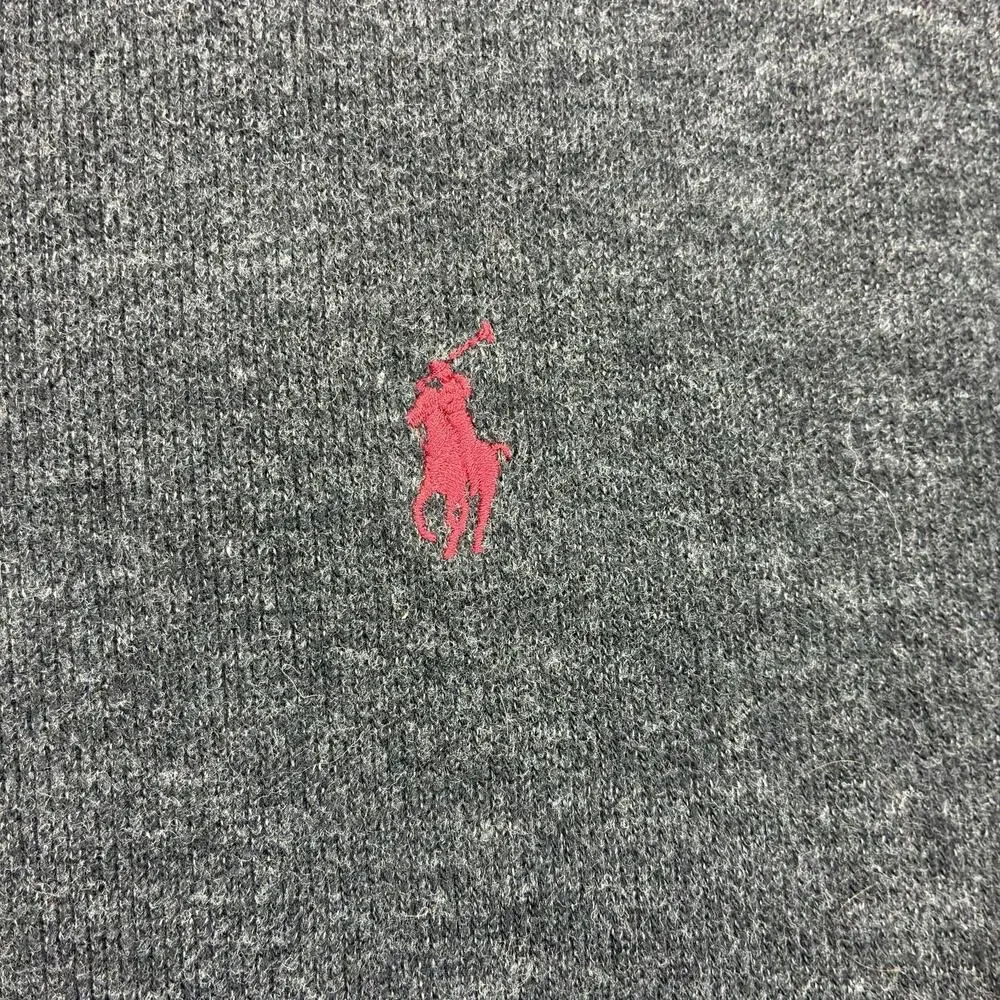 Polo Ralph Lauren Men’s XL 1/4 Zip Pullover Sweater Gray Pony Cotton